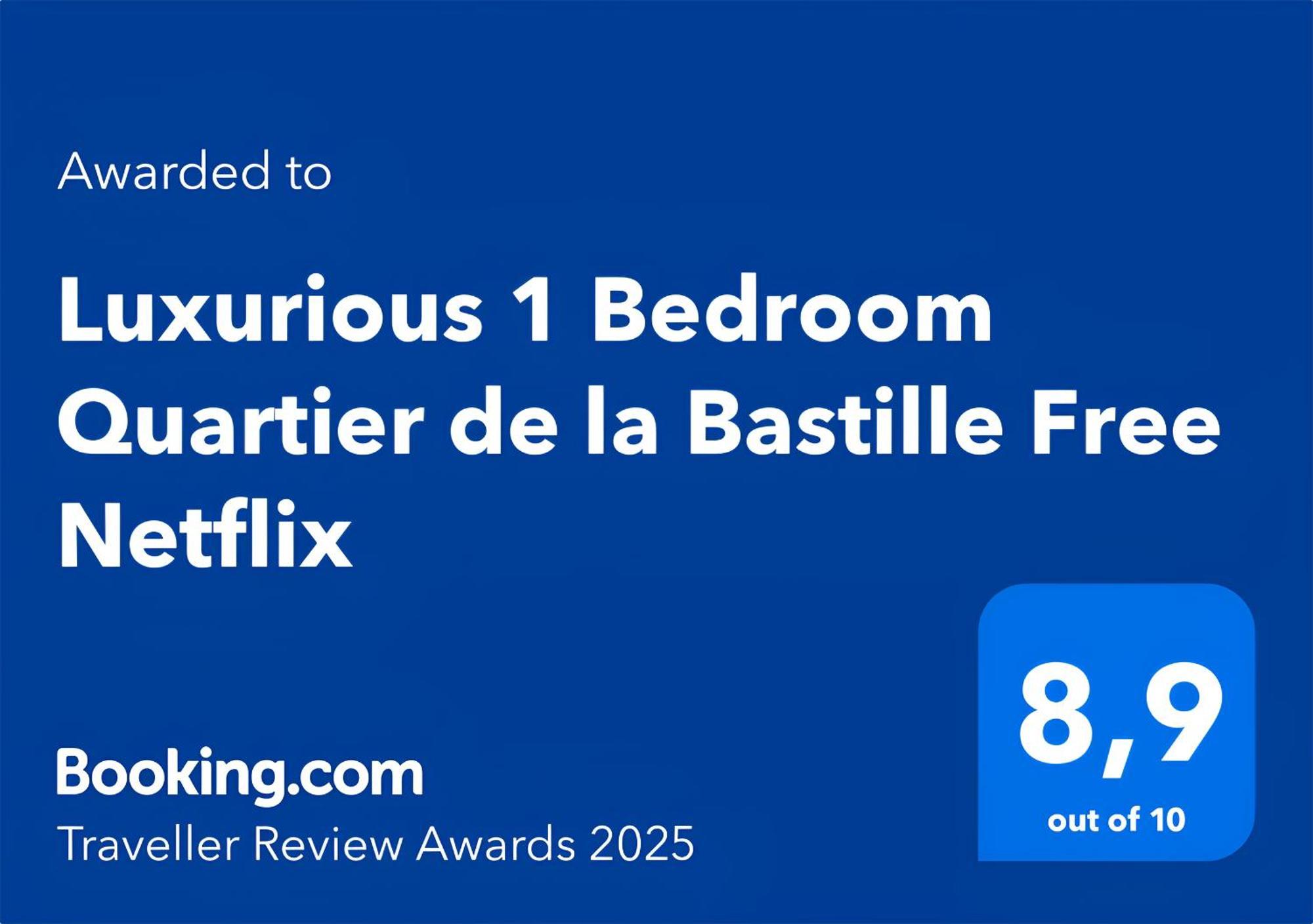 Luxurious 1 Bedroom Quartier De La Bastille Free Netflix París Exterior foto