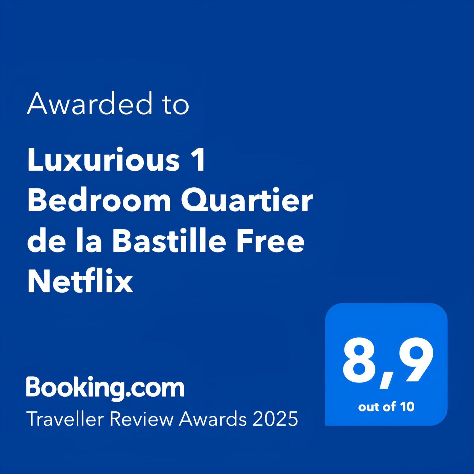Luxurious 1 Bedroom Quartier De La Bastille Free Netflix París Exterior foto